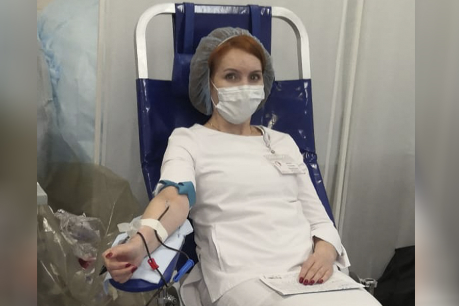 Порядка 20 литров крови сдали сотрудники больницы Вересаева в ходе донорской акции