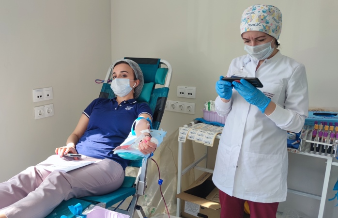 17 литров крови сдали сотрудники больницы Вересаева в ходе донорской акции