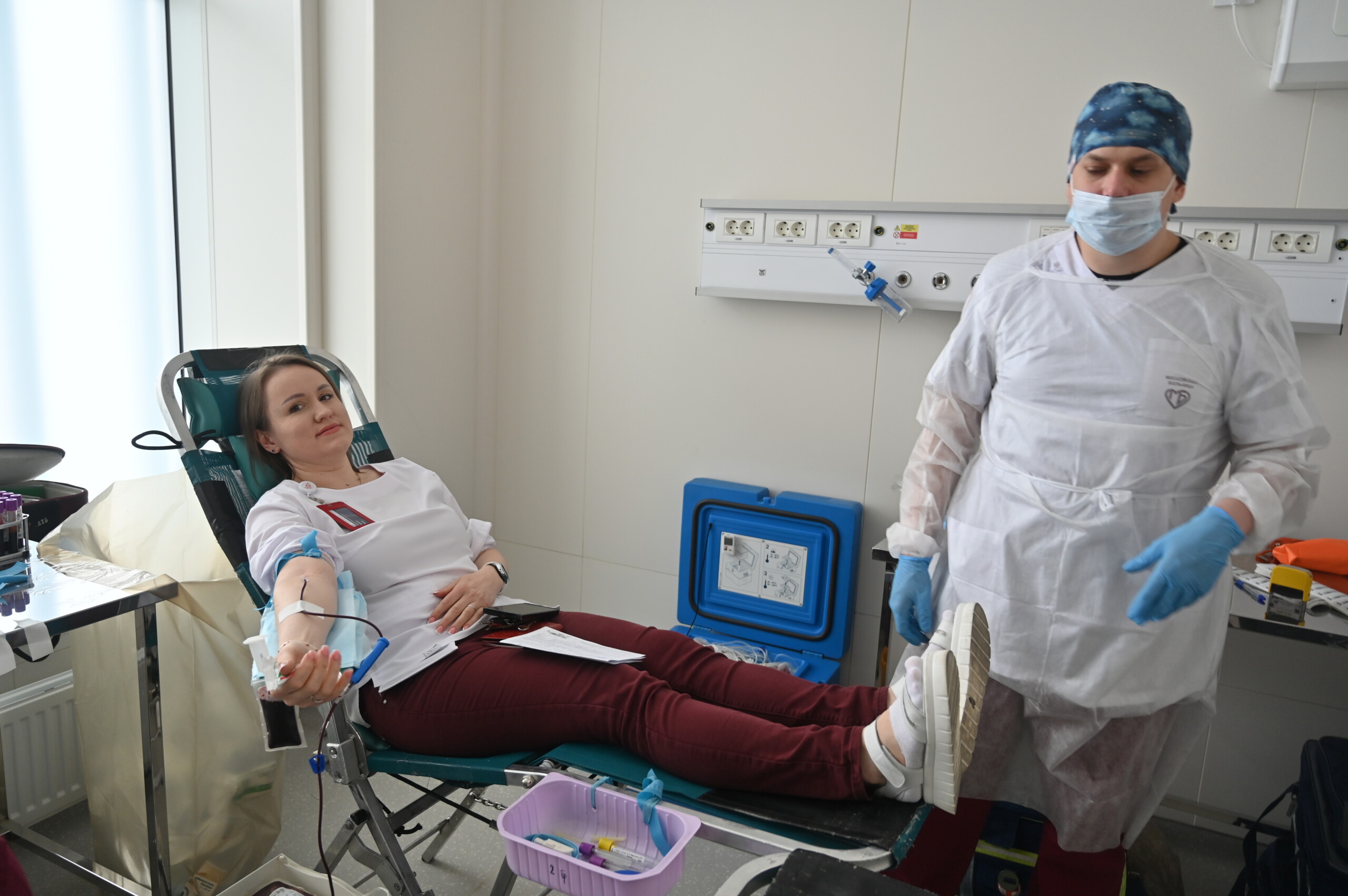 Сотрудники ГКБ им. В.В. Вересаева сдали в ходе донорской акции порядка 23 литров крови